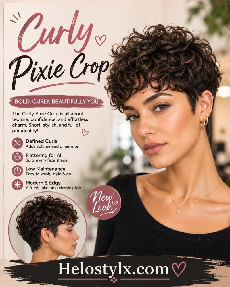 Curly Pixie Crop