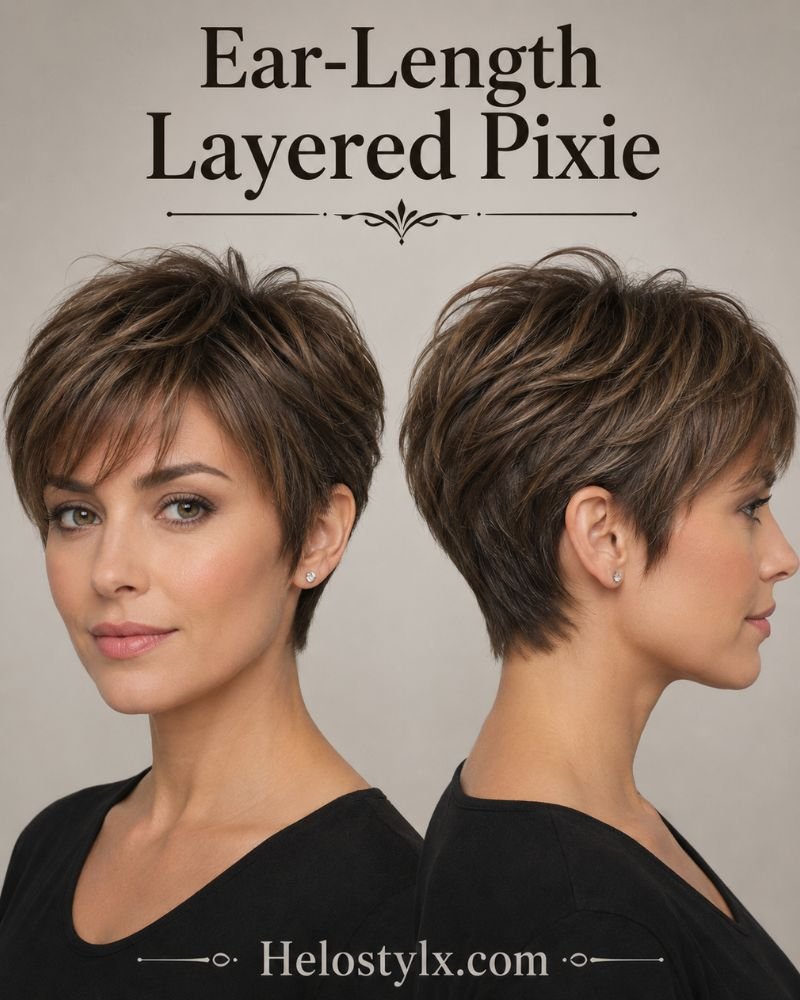 Ear-Length Layered Pixie