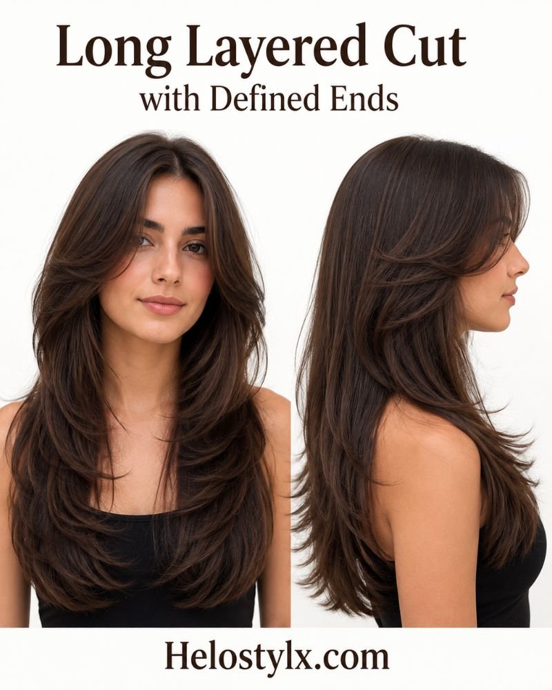 Long Layered Cut with Defined Ends