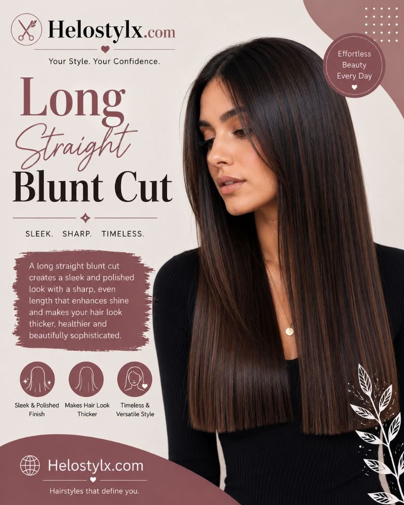 Long Straight Blunt Cut