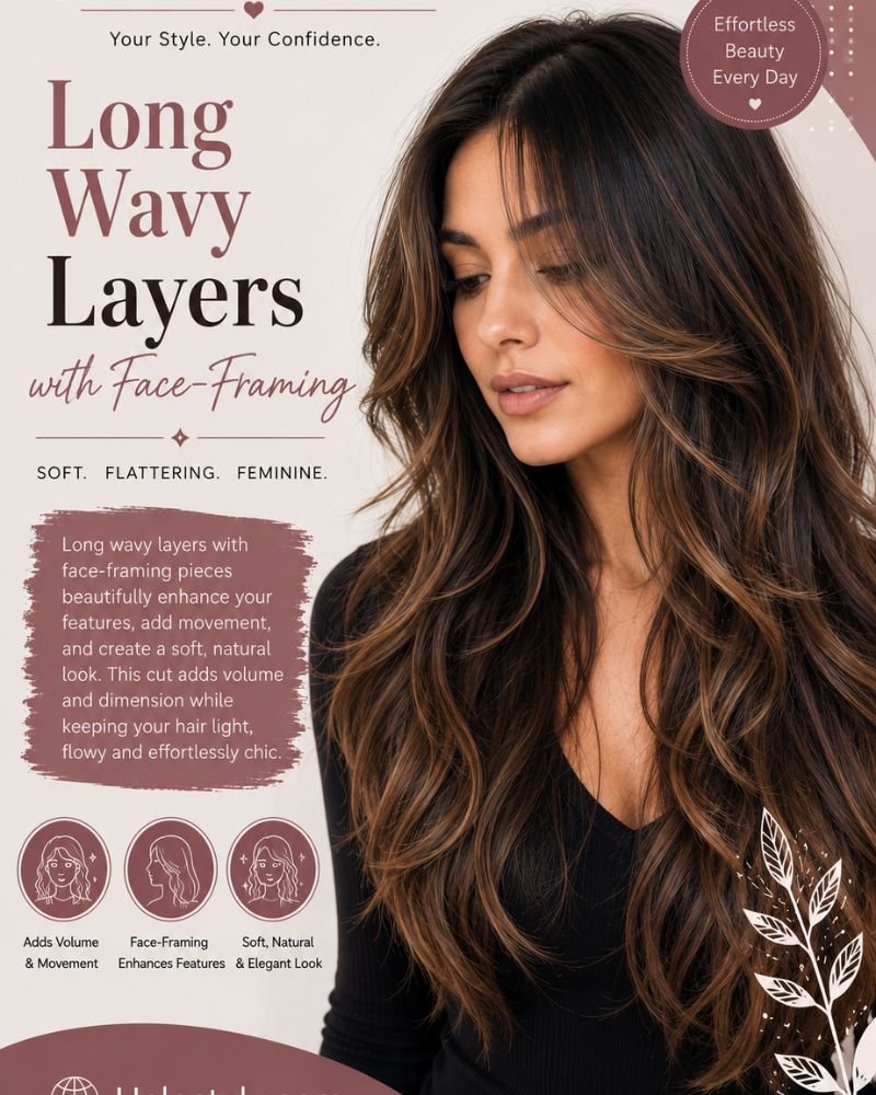 Long Wavy Layers with Face-Framing
