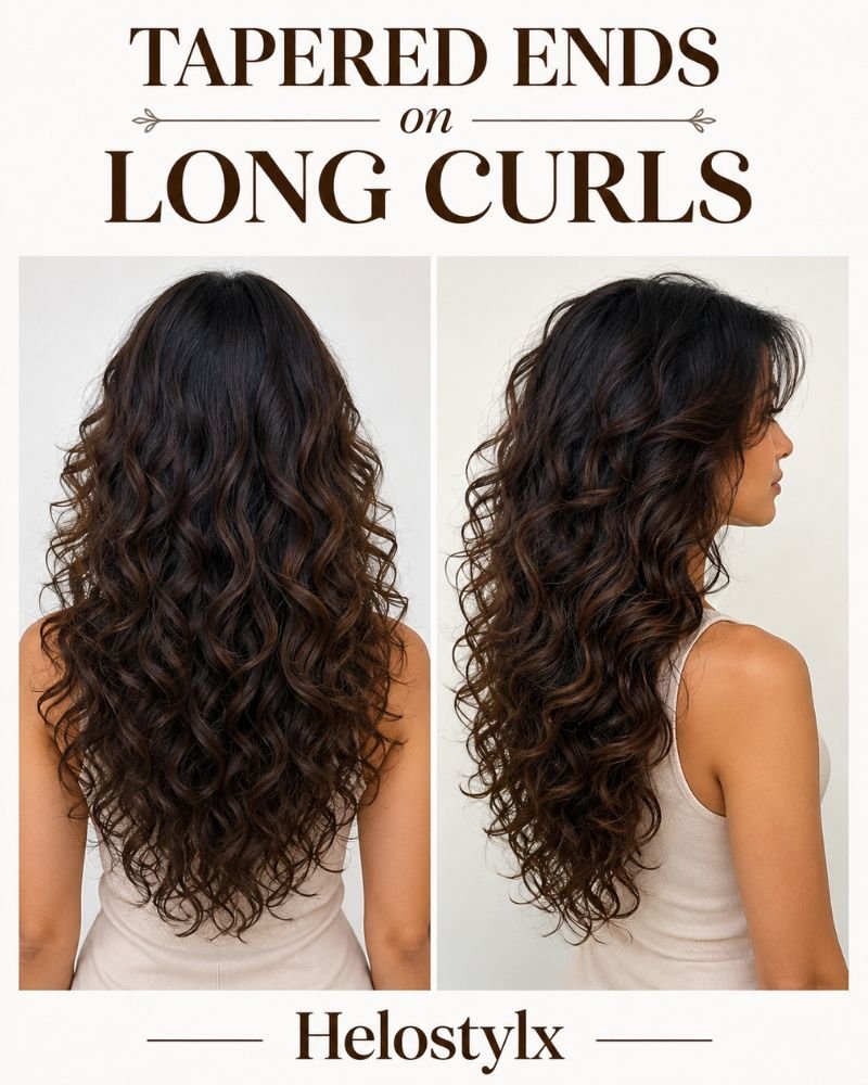 Tapered Ends on Long Curls