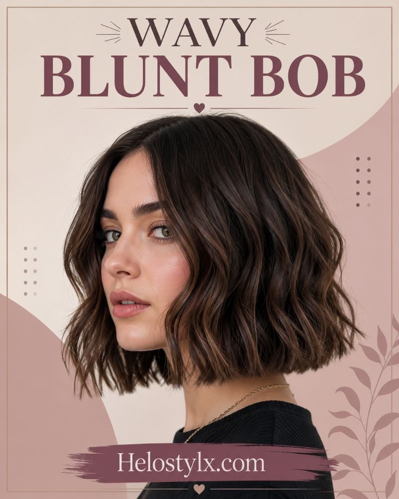 Wavy Blunt Bob