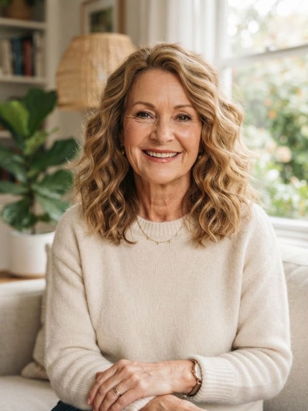 Beach Wave Perm for Over 50