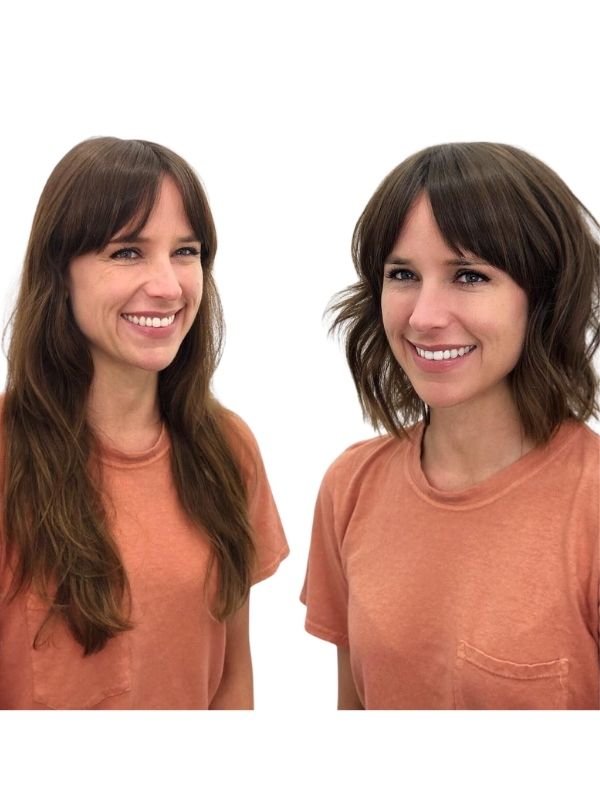 Before-And-After French Bob With Subtle Layers