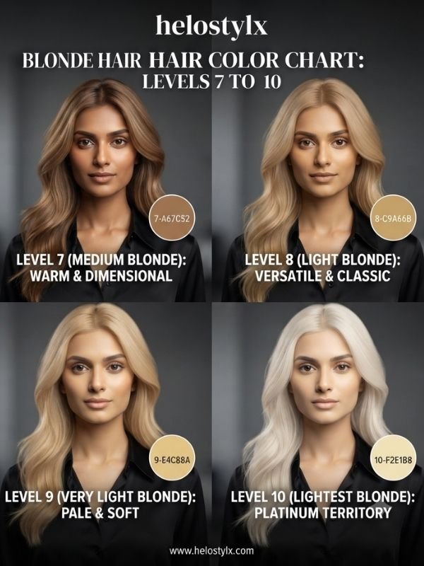 Blonde Hair Color Chart