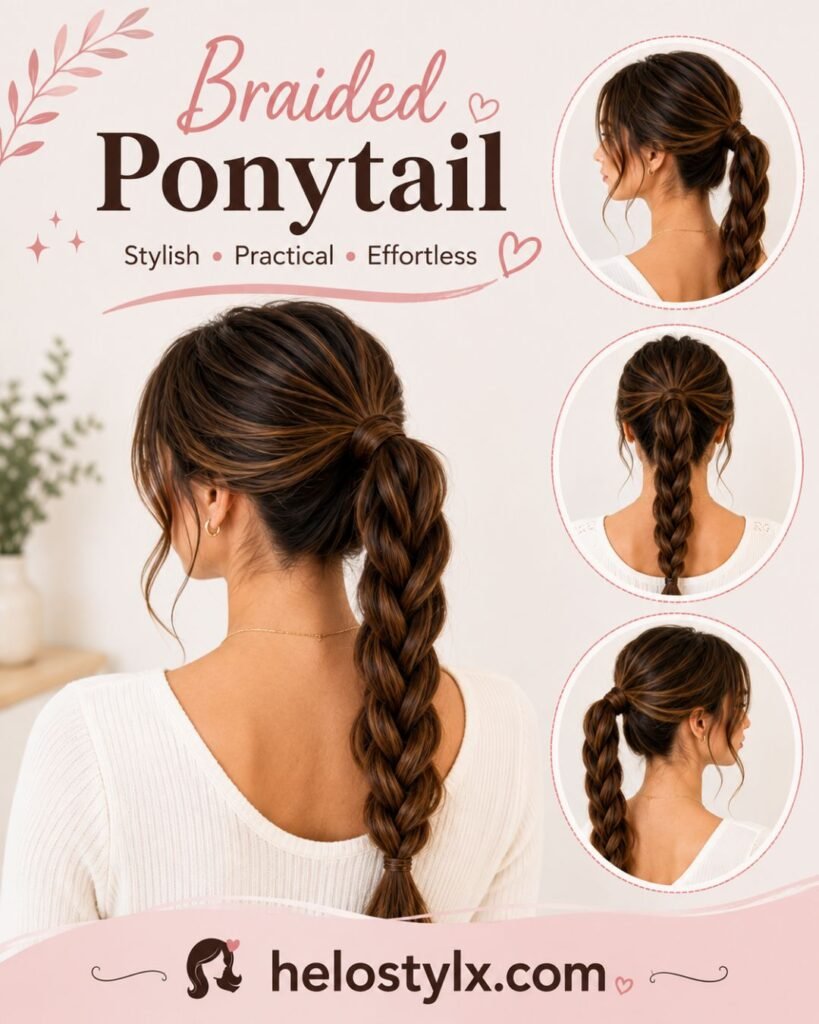 Braided ponytail
