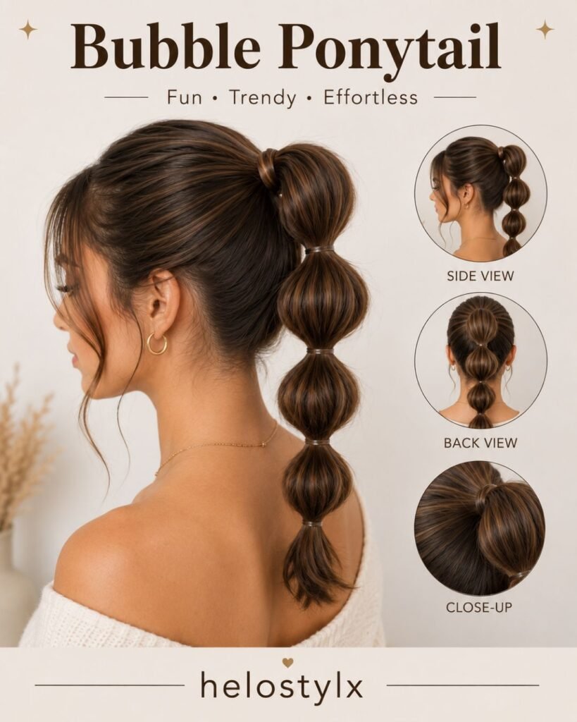 Bubble ponytail