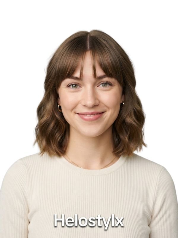 Center-Parted Bangs Crop