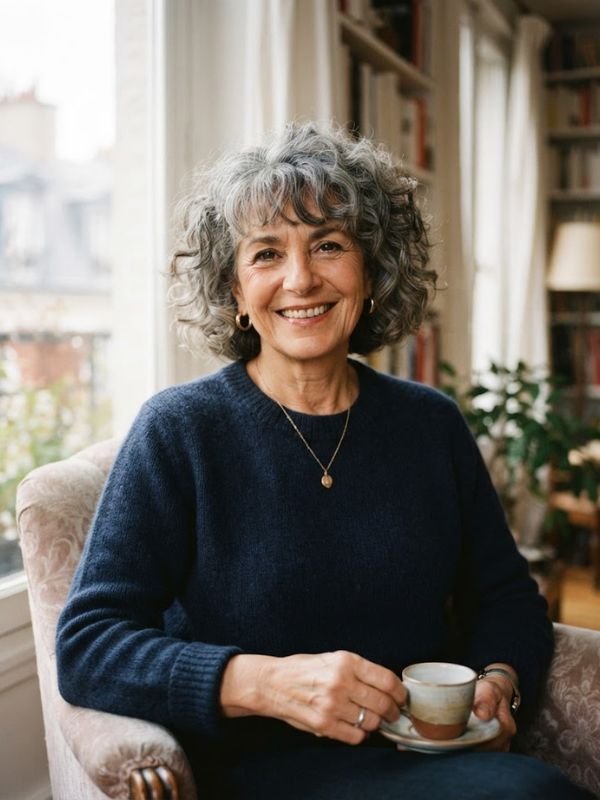 Charismatic Curly French Bob