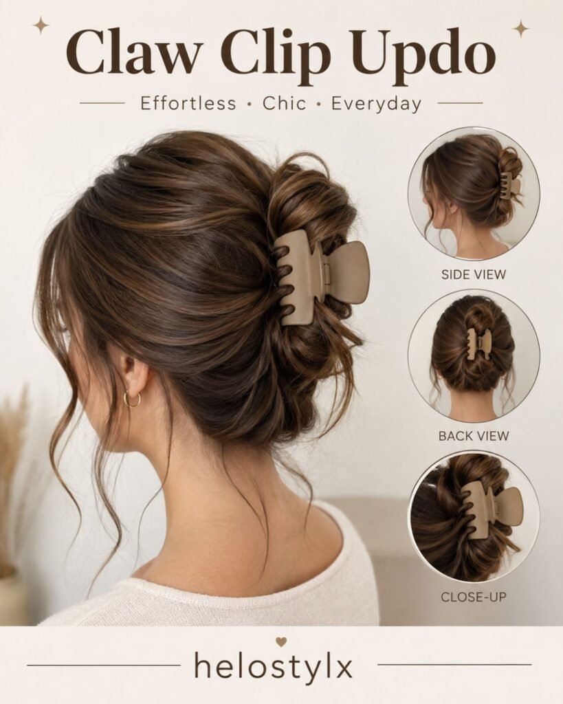 Claw clip updo