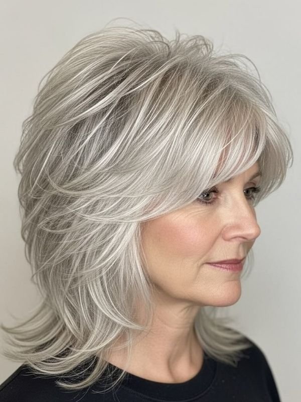 Collarbone Length Cut With Face Framing Layers