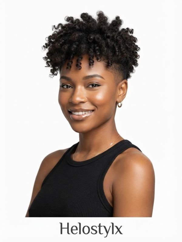 Curly Undercut Pixie