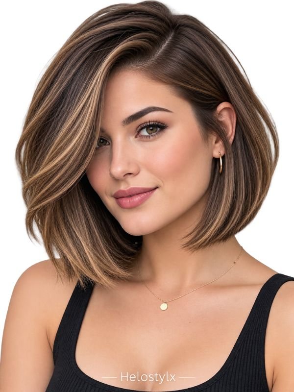 Deep Side-Part Bob