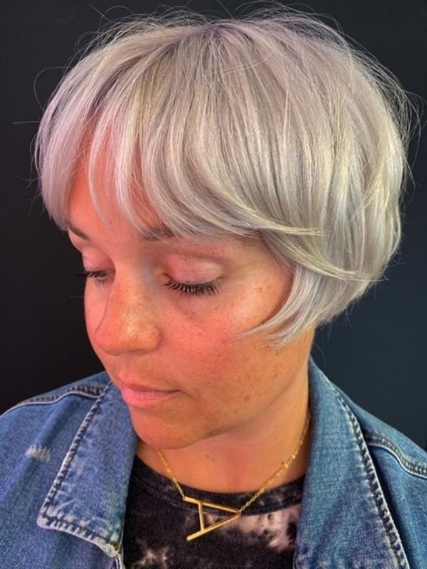 Feathered French Bob Haircut