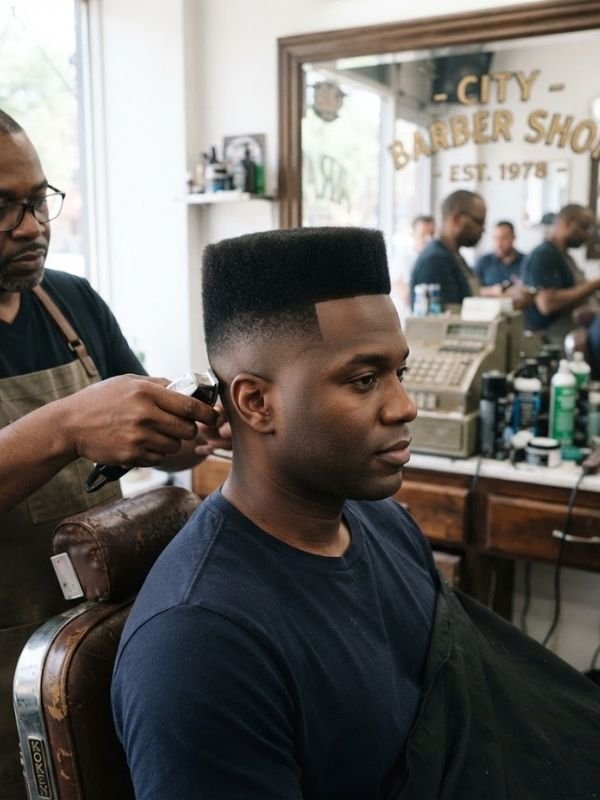 Flat Top or High Top Fade