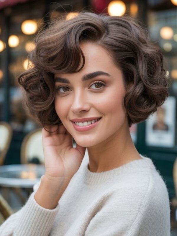 French Bob With Soft Curls