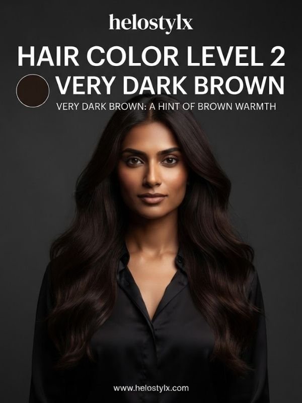 Hair Color Level 2 Very Dark Brown