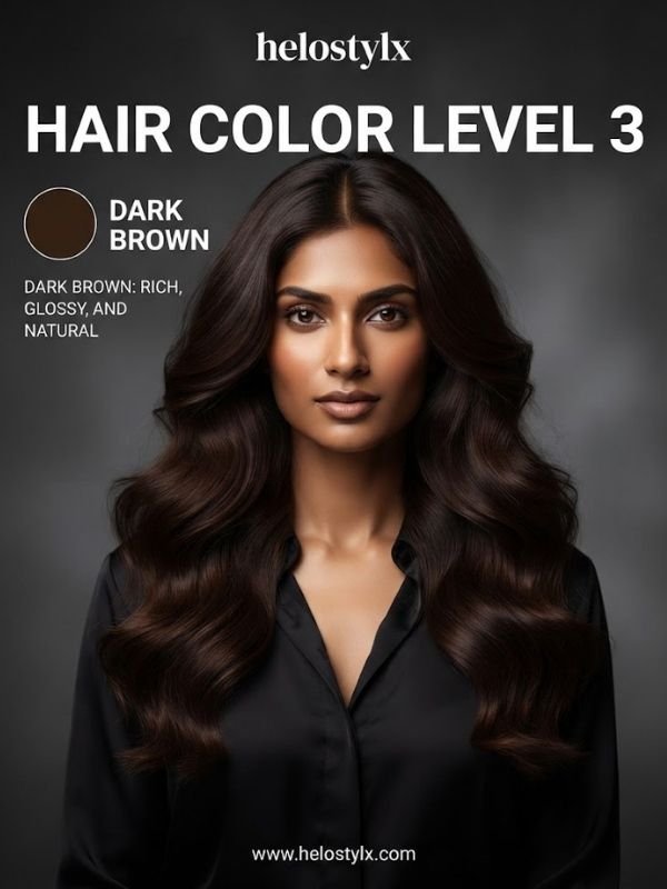 Hair Color Level 3 Dark Brown