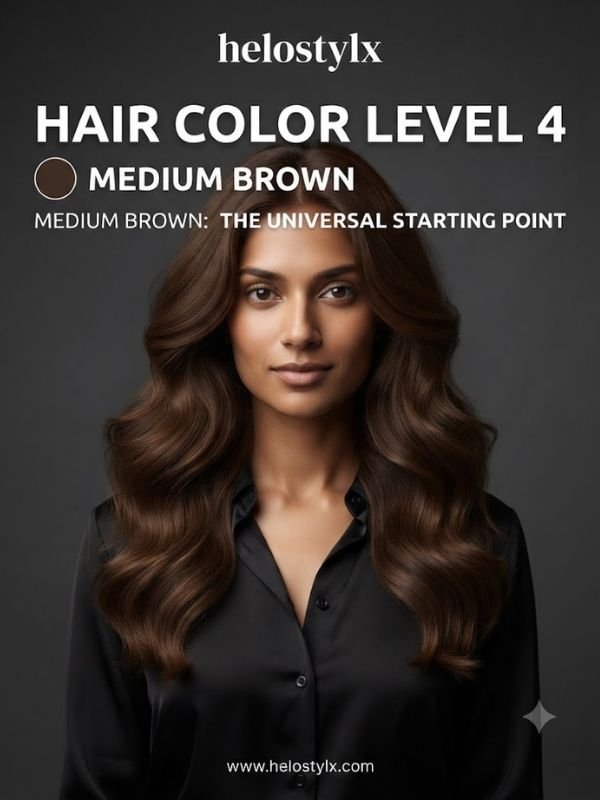 Hair Color Level 4 Medium Brown