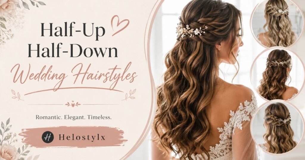 Half-Up Half-Down Wedding Hairstyles
