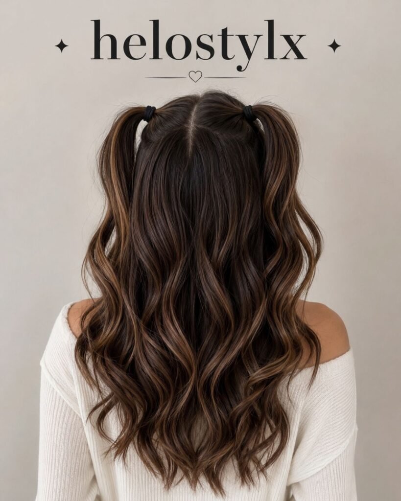 Half-up pigtails