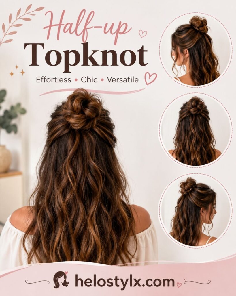 Half-up topknot