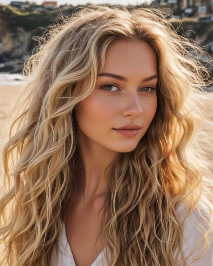 Layered Beach Waves