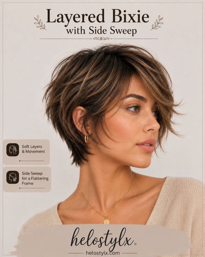 Layered Bixie with Side Sweep