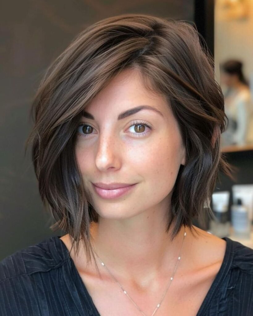 Layered Bob with Razored Ends