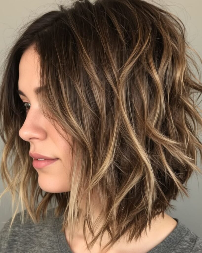 Layered Lob with Highlights