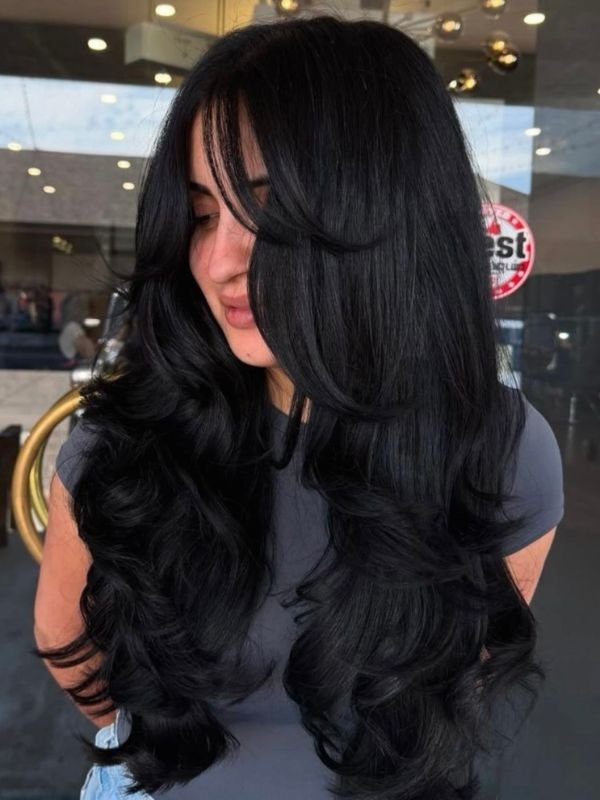 Layered Wolf Cut for Thick Long Hair