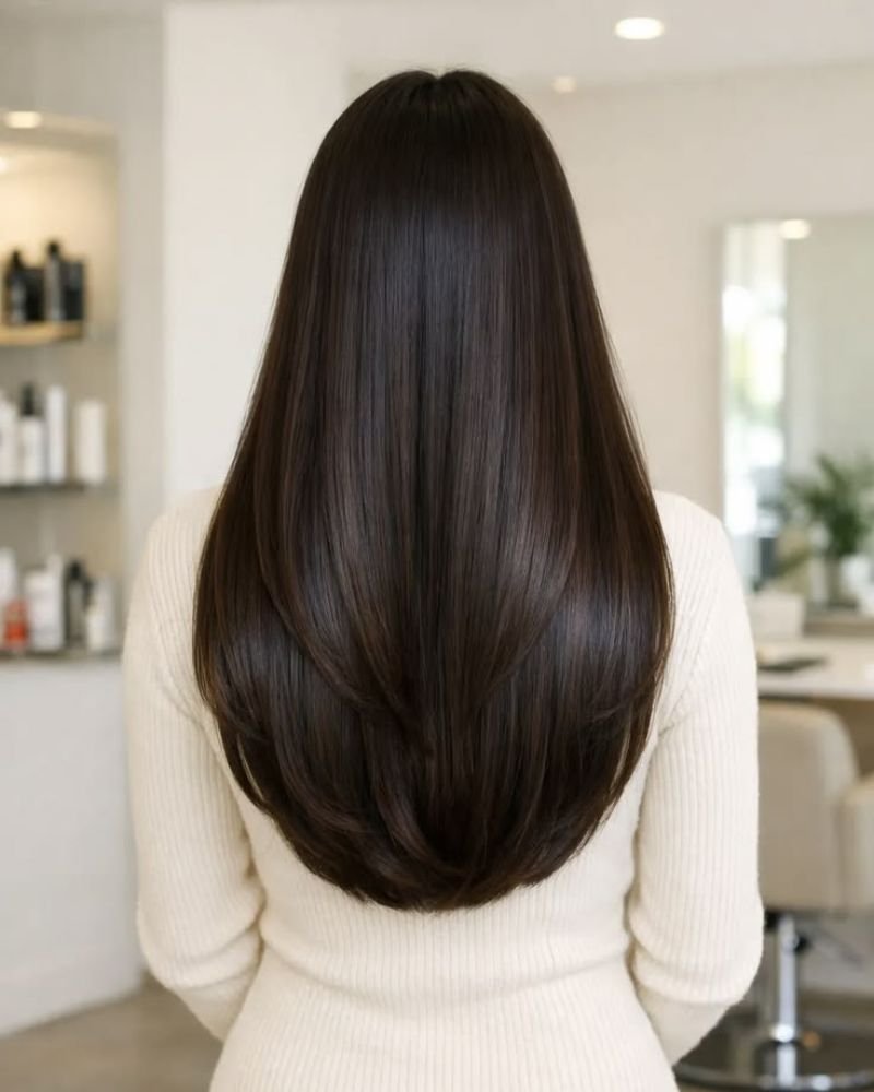 Long Layered U-Cut