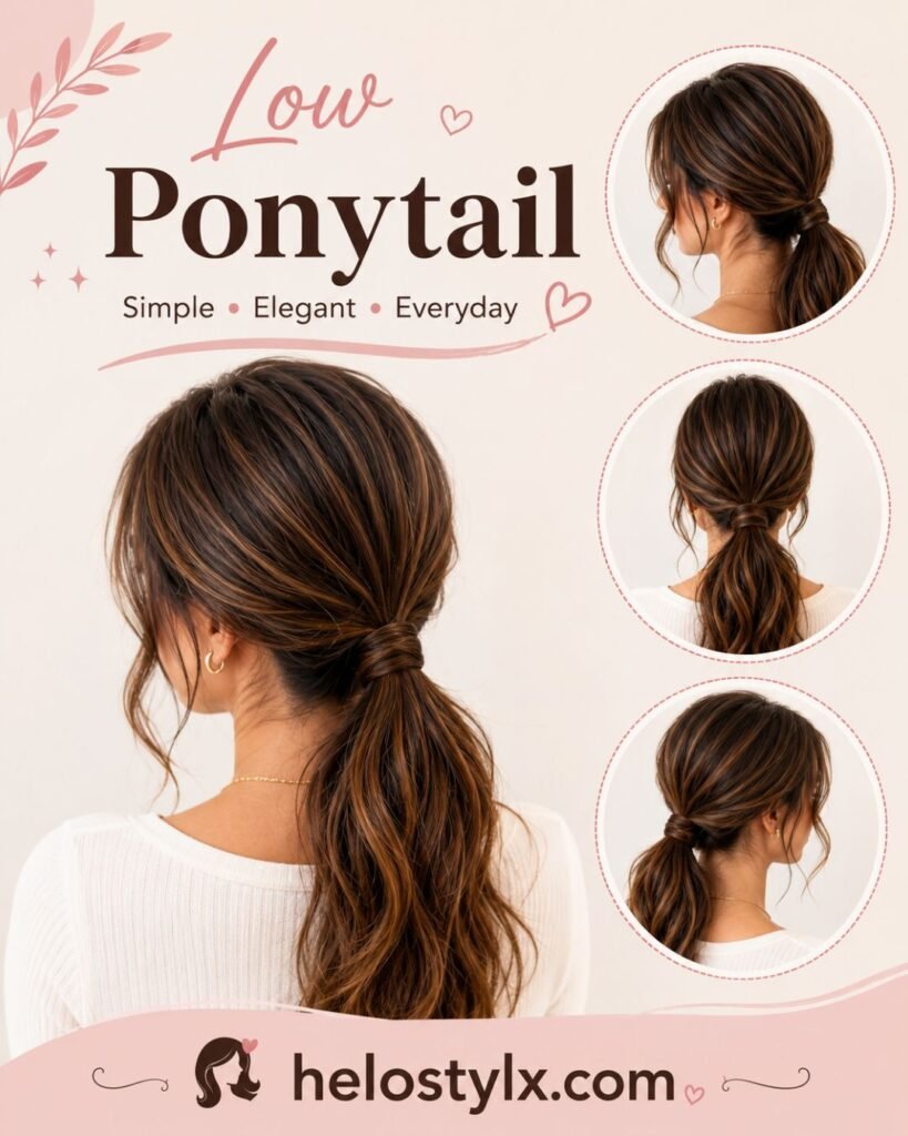 Low ponytail