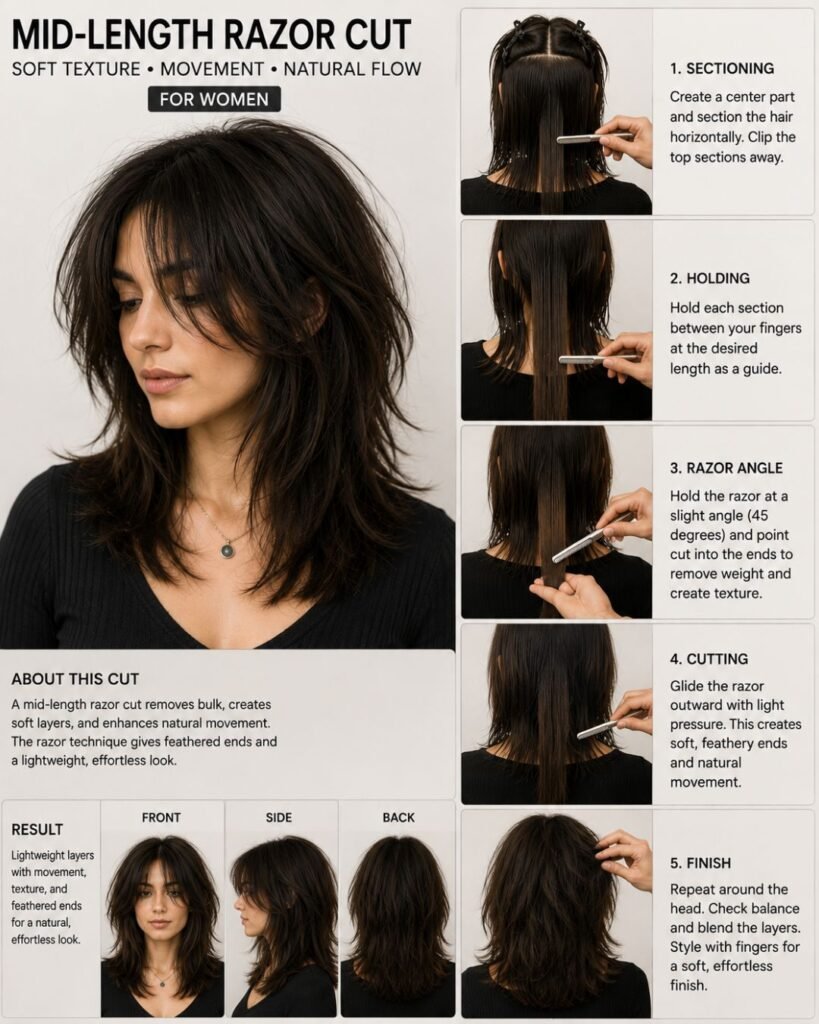 Mid-Length Razor Cut
