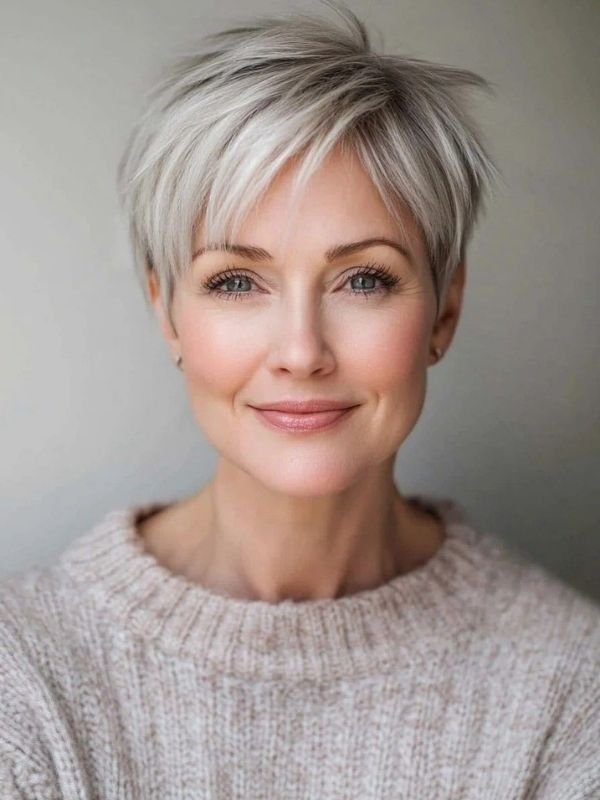 Modern Pixie Cut for Thin Hair