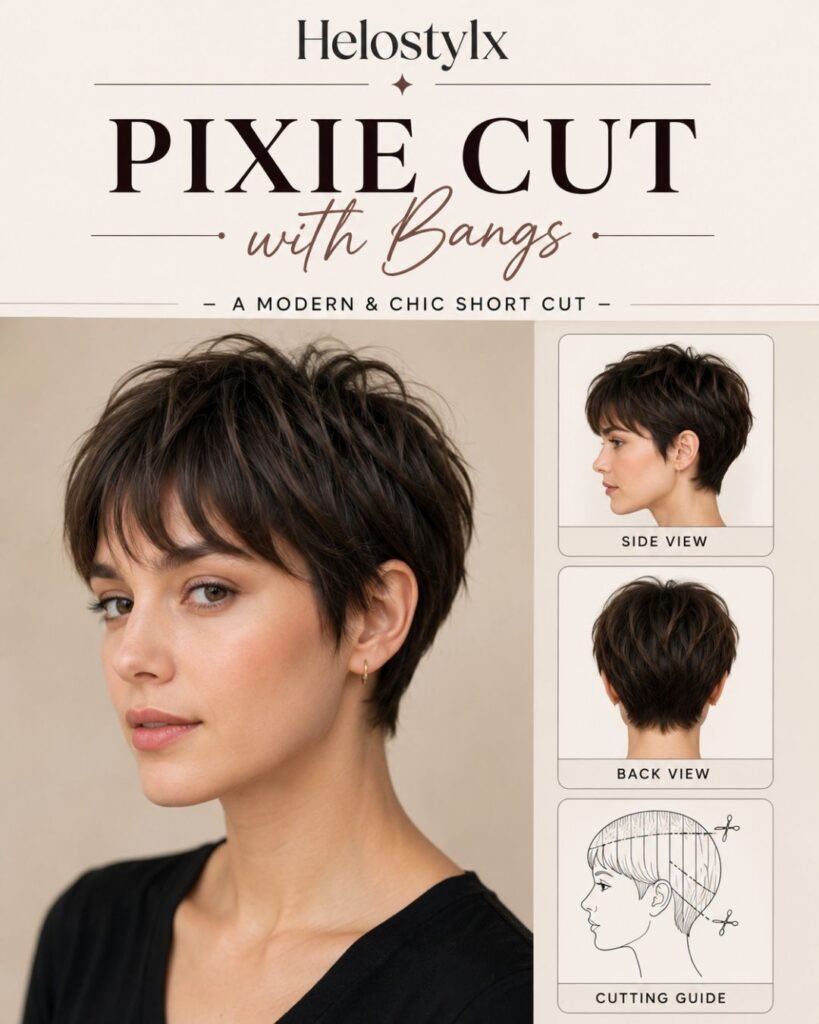 PIxie Cut with Bangs