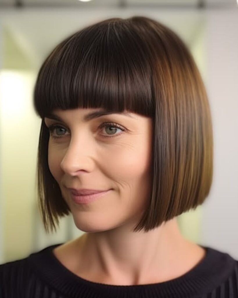 Razor Cut Bob with Fringe