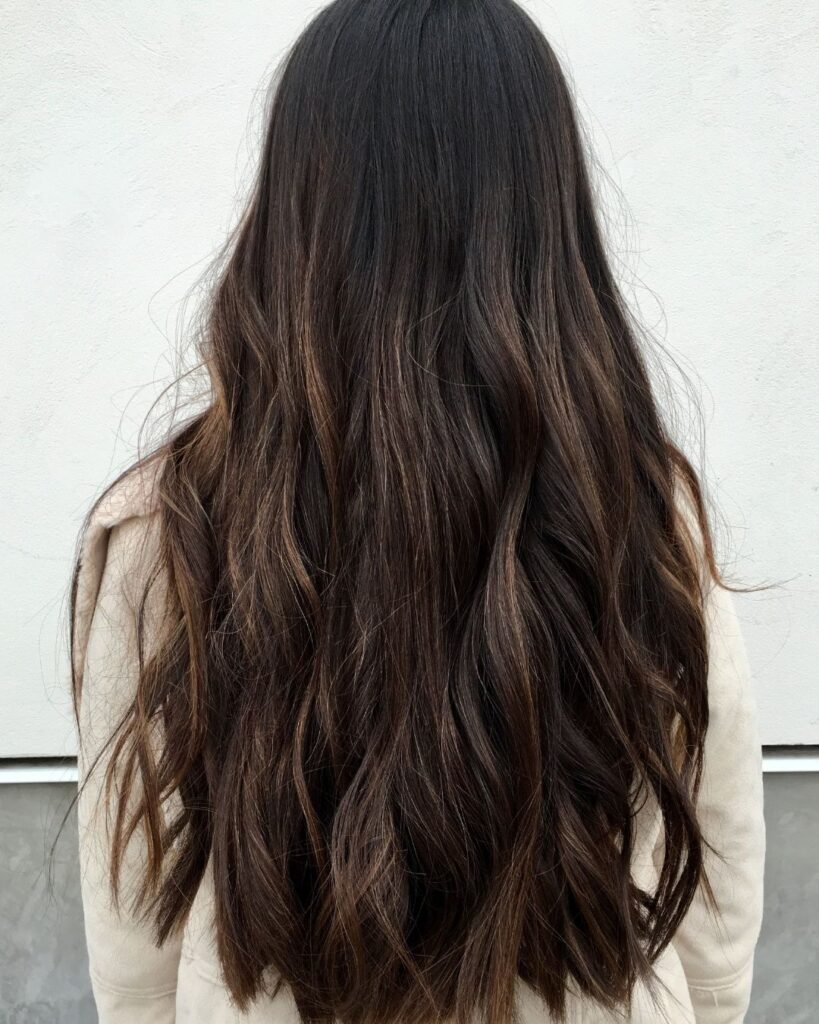 Razor Cut Long Hair with Balayage