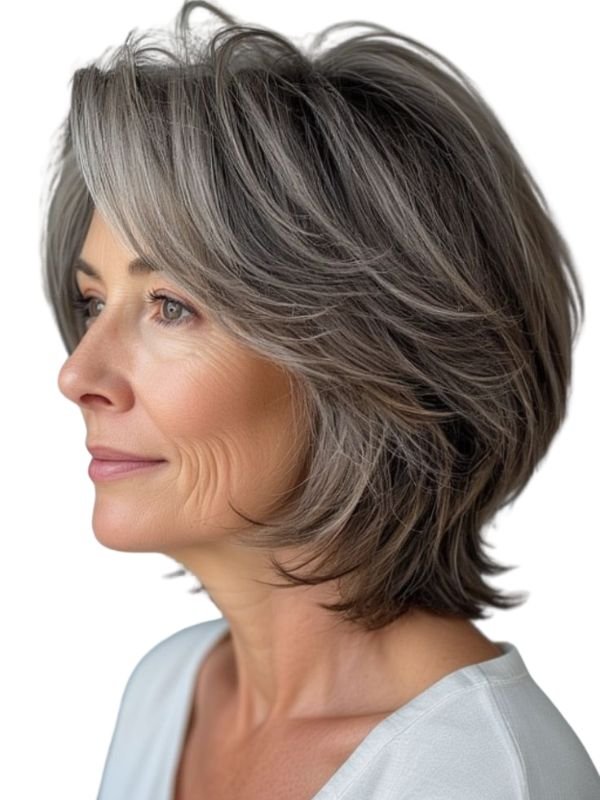 Shag with Curtain Bangs