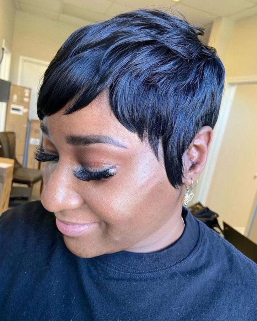 Short and Sleek Pixie Weave