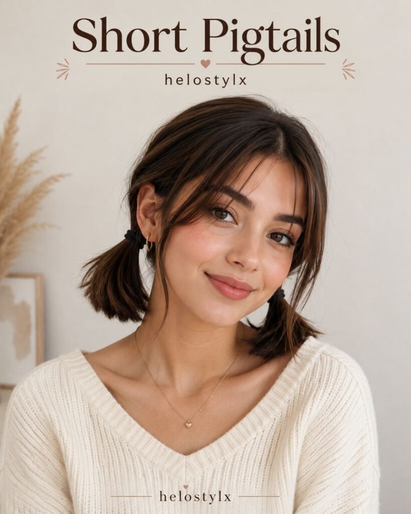 Short pigtails