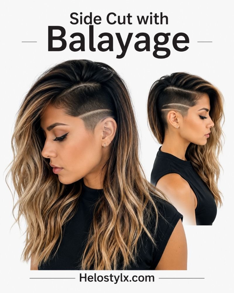 Side Cut with Balayage