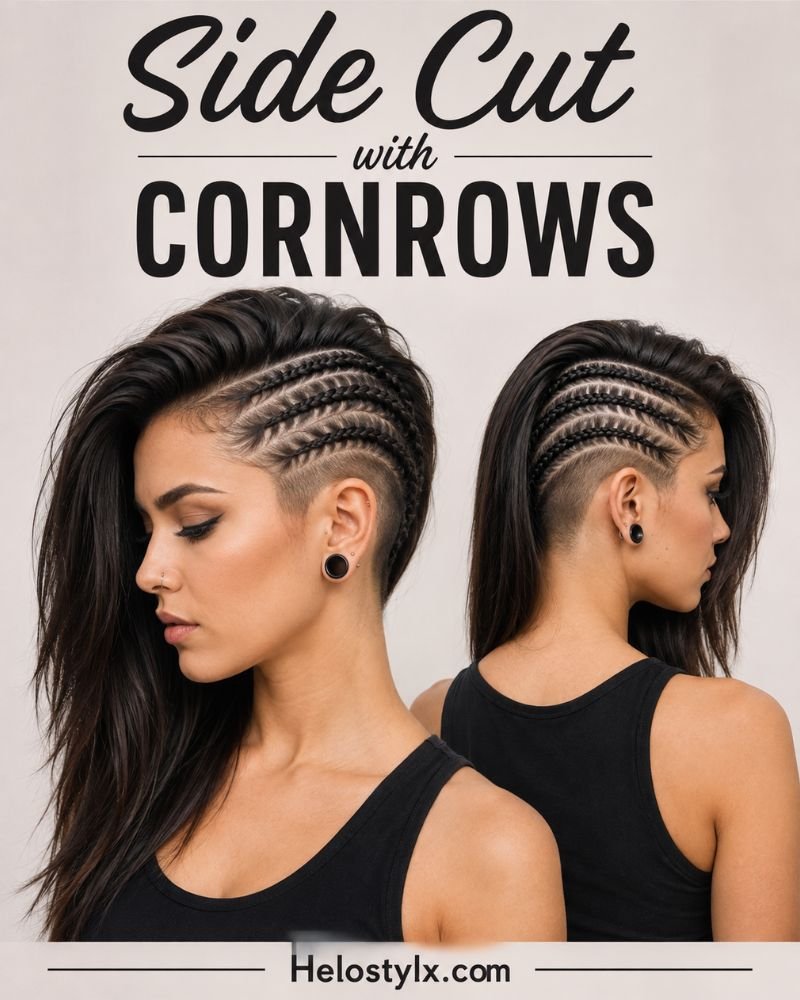Side Cut with Cornrows