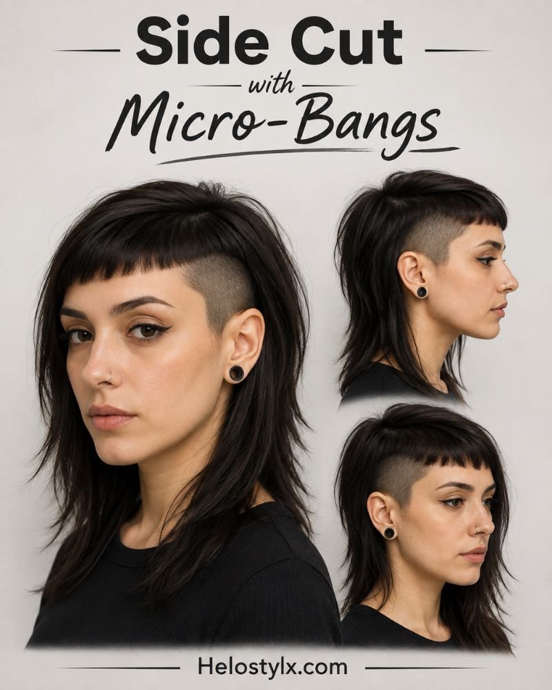 Side Cut with Micro-Bangs