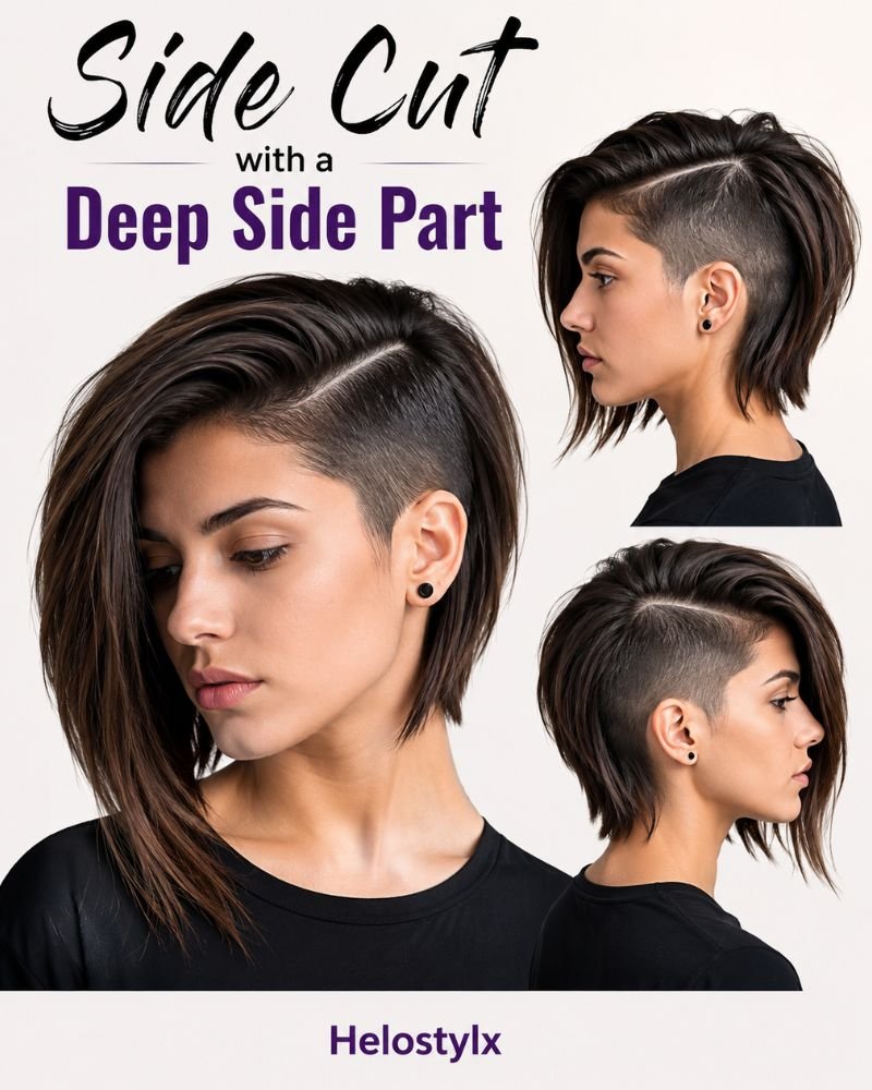 Side Cut with a Deep Side Part