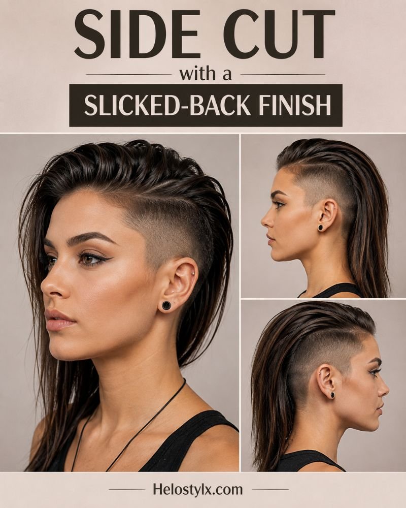 Side Cut with a Slicked-Back Finish