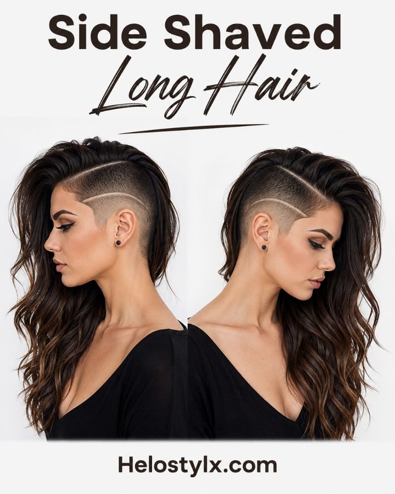 Side Shaved Long Hair