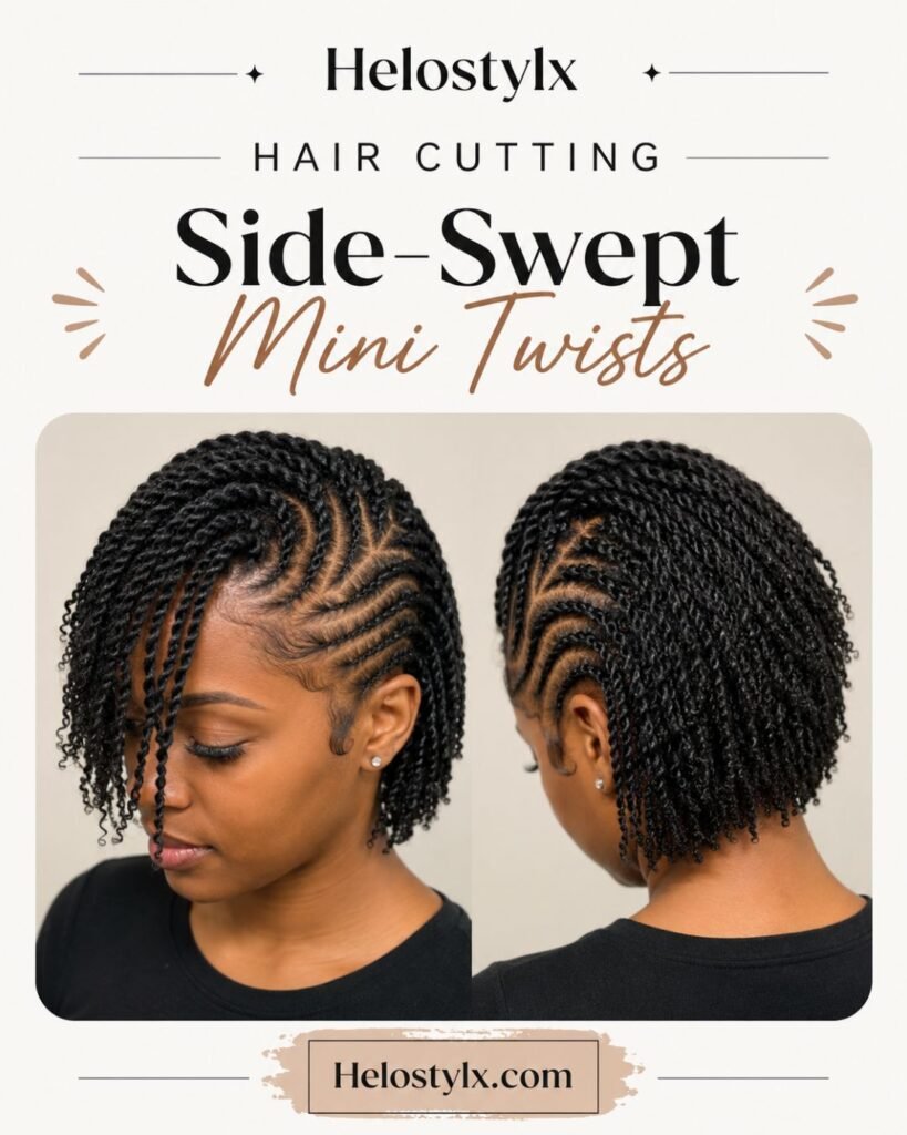 Side-Swept Mini Twists