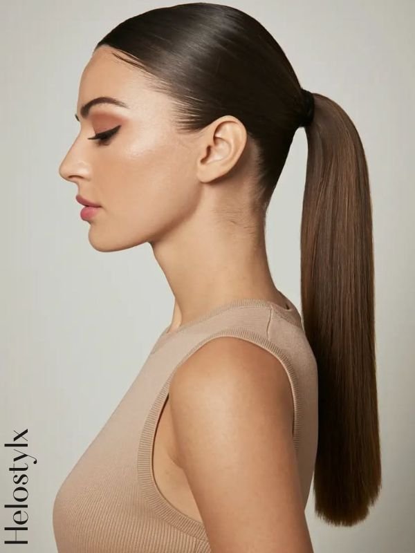 _Sleek Low Ponytail